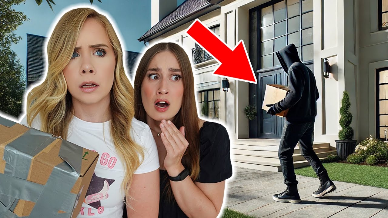 STALKER LEFT A PACKAGE AT OUR FRONT DOOR...