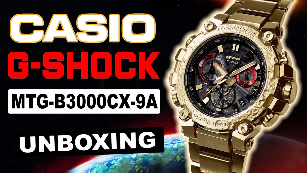 CASIO G-SHOCK MTG-B3000CX-9A Unboxing
