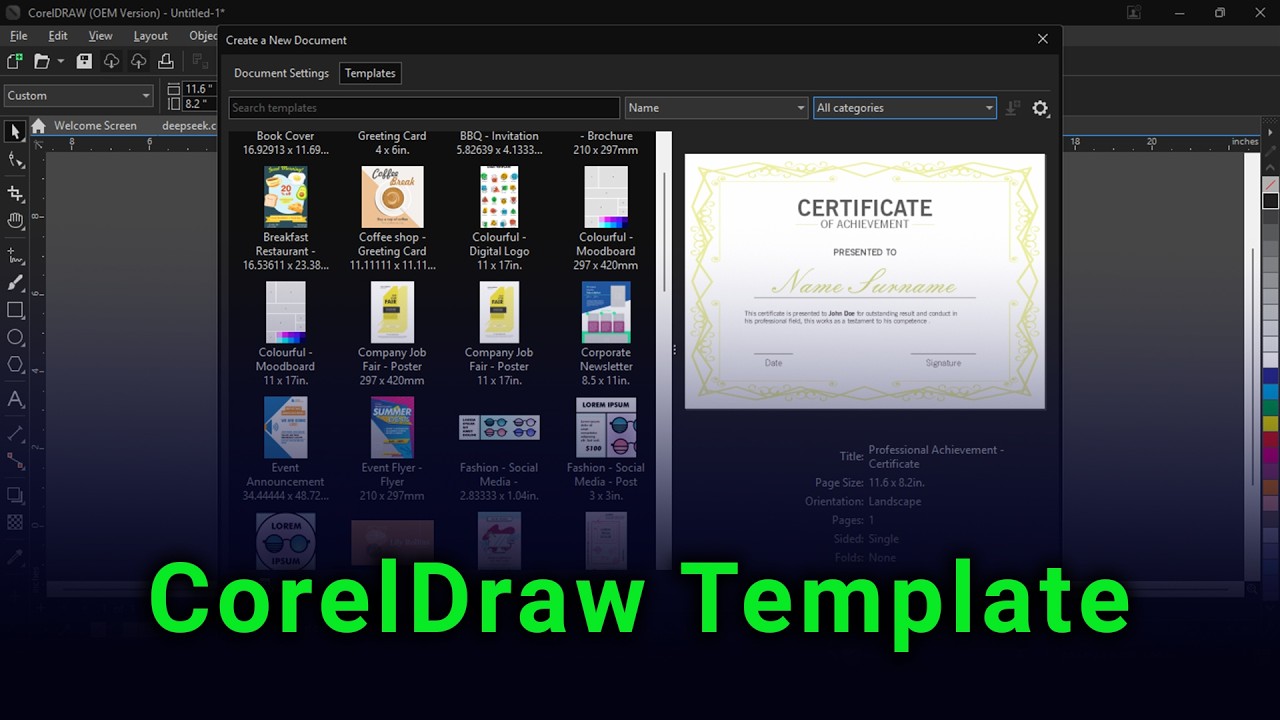 How to Use CorelDraw Template | Complete Beginner’s Guide
