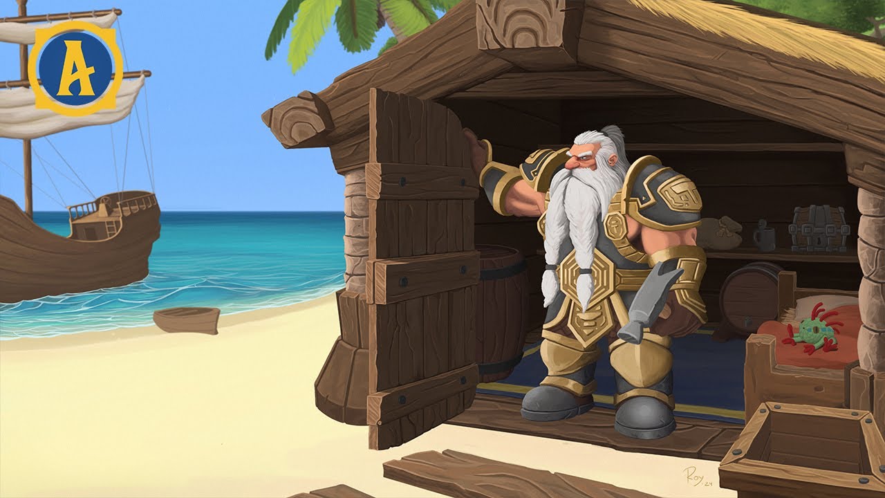 House On The Beach | Digital Painting Process | World of Warcraft Art