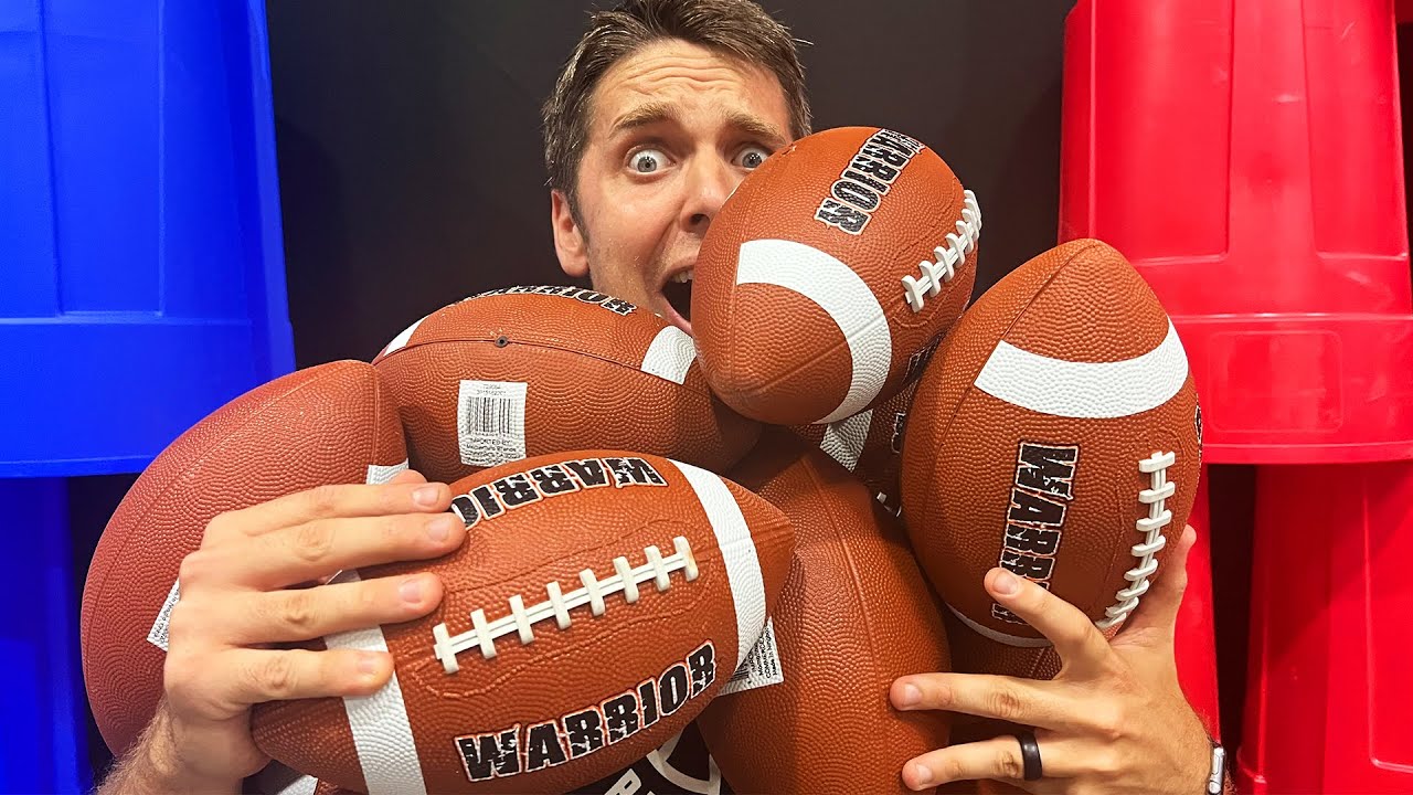 How many footballs can I juggle?!