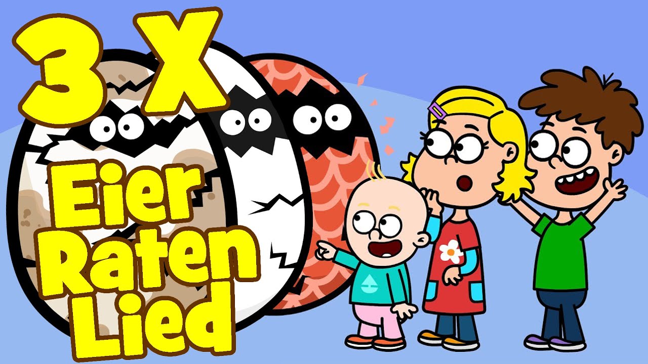 ♪♪ Kinderlied Ratespiel - Eier Raten Lied Mix mit Frida Karlchen und Luka | Hurra Kinderlieder