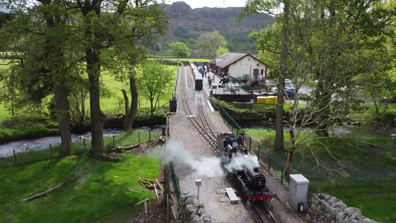 Ravenglass to Dalegarth steam engine train tour. Location - Lake District (United Kingdom)