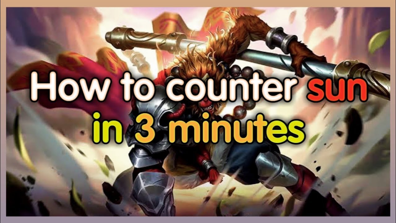 How to counter sun in 3 minutes l Tips and Tricks l Mobile Legends l
