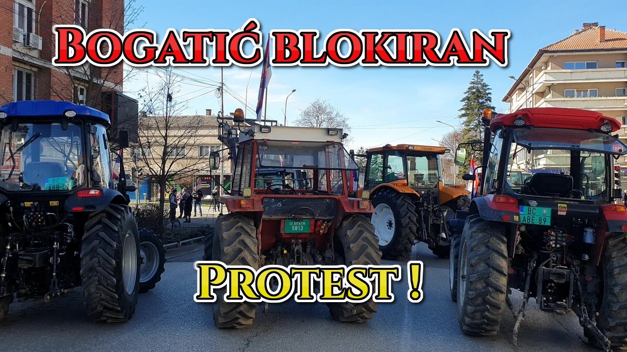 Богатич заблокировал протест и движение транспорта в Мачве.