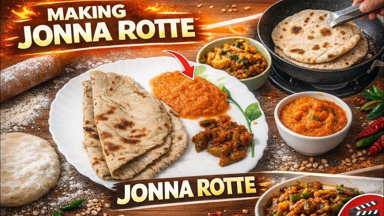 Jonna Rotti!#telugufoods #youtubevideos #jonnaroti #food 