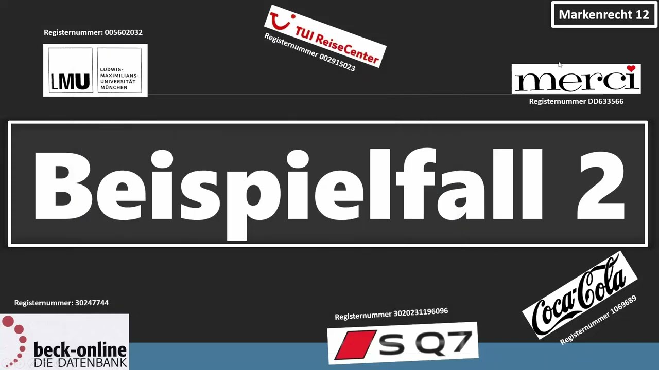 Beispielfall 2 I Markenrecht 12