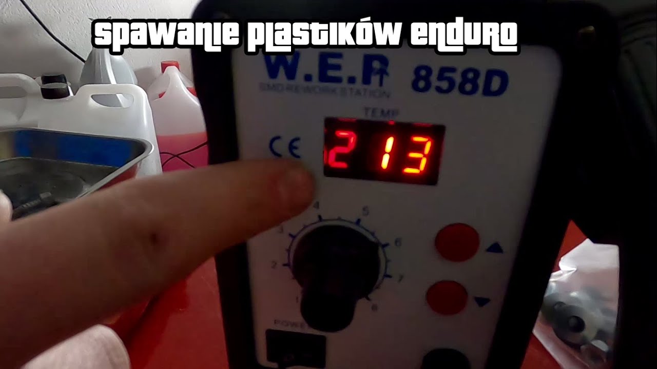 Jak spawać plastiki Enduro? Spawarka do plastiku z allegro za 180zł Hot Air