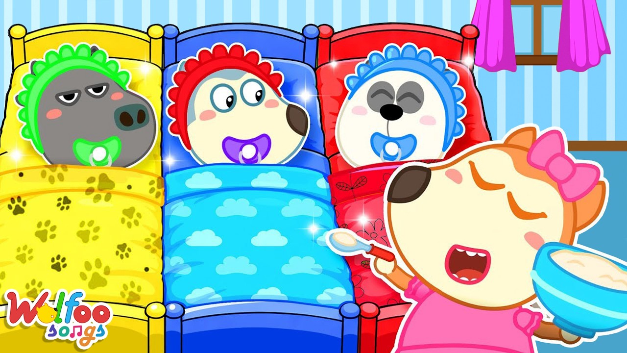 Good Sister Takes Care of Three Baby | Family Song | Wolfoo Nursery Rhymes & Kids Songs Series