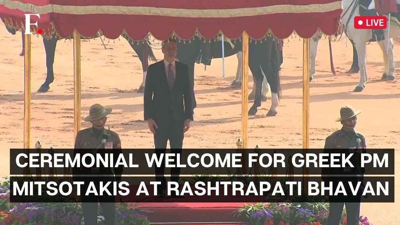 WATCH: India's PM Modi at Ceremonial Welcome for Greek PM Kyriakos Mitsotakis at Rashtrapati Bhavan