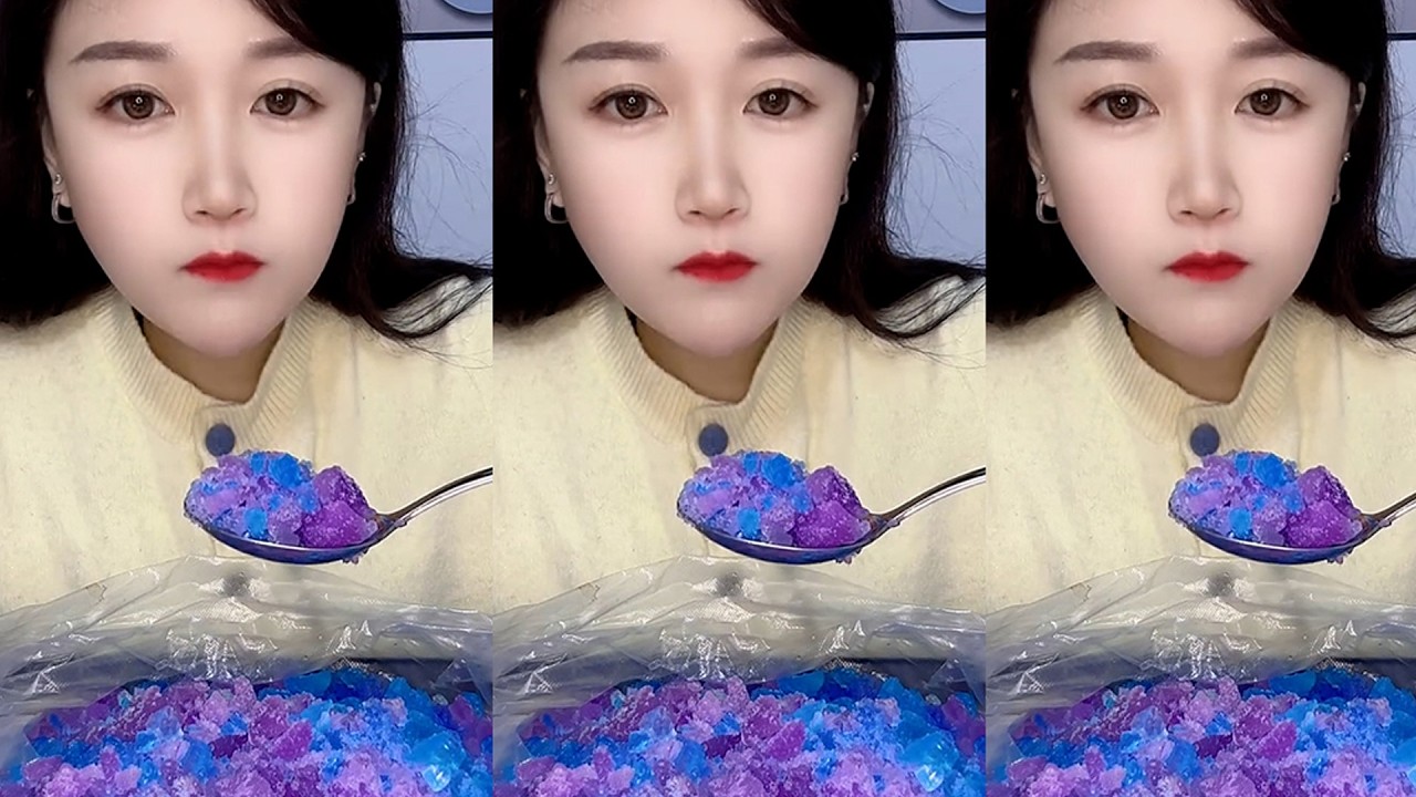 ASMR MUKBANG ICE EATING SOUNDS FROM THE FROZEN WATER