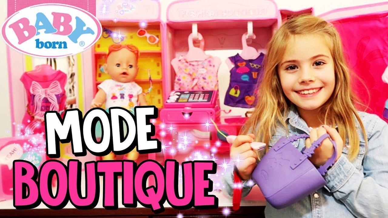 BABY BORN SHOPPING in der neuen Mode Fashion Boutique 👗 Puppen Mode 👗 Spielzeugtester