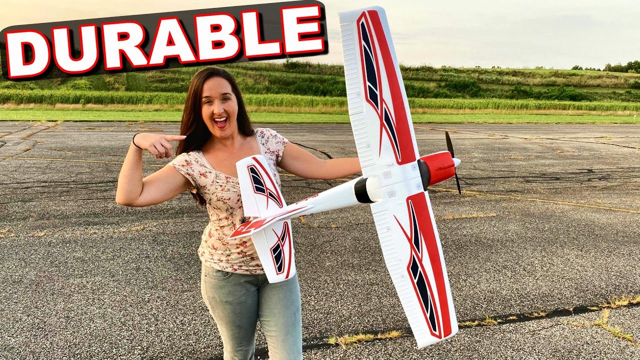 EPIC CRASH ON TAKE OFF! - Arrows Bigfoot RTF RC Plane Eats Gravel! - TheRcSaylors
