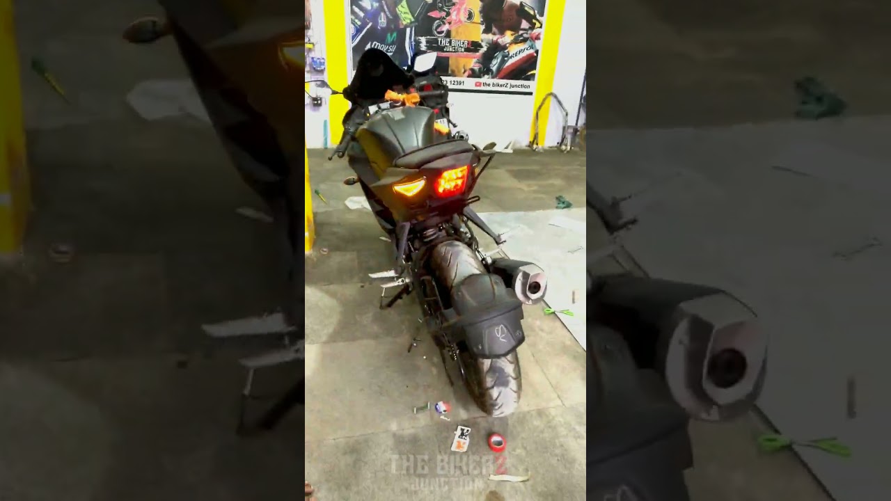 R15 S model modification foldable tail ,visor,sticker indicator | @The_BikerZ_Junction | 8012312391