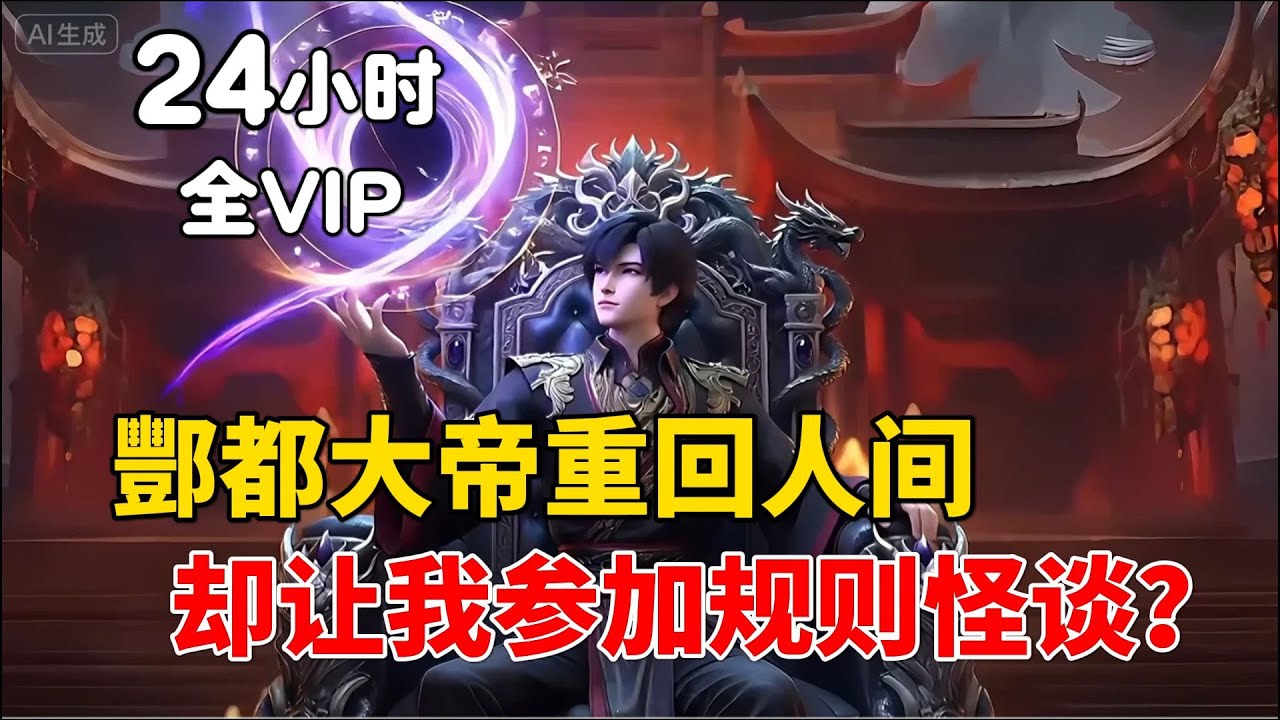 【24小时全VIP完结03】地府签到五千年终于重回人间，可身为酆都大帝的我，你却让我参加规则怪谈？