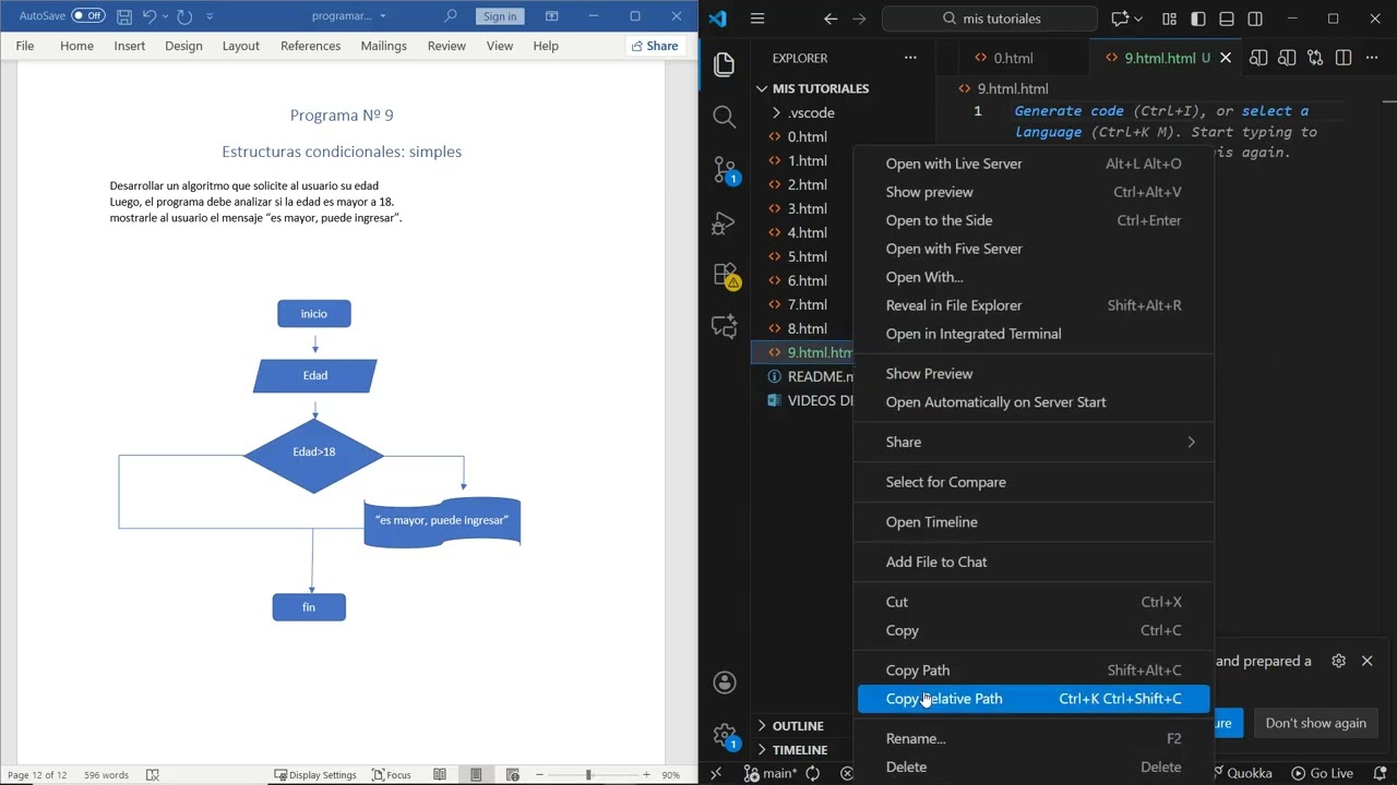 Estructuras condicionales: simples  /javascript
