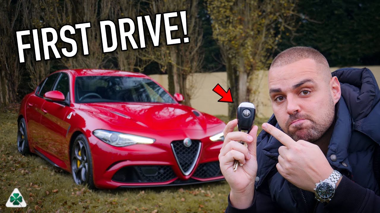 *FIRST DRIVE* OF MY NEW ALFA ROMEO GIULIA QUADRIFOGLIO!