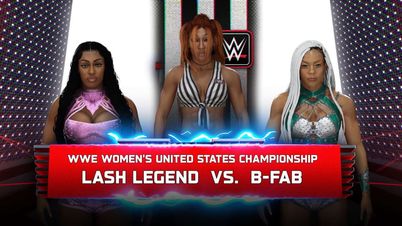 WWE 2K25 Universe Mode: Royal Rumble; B-Fab (C) v Lash Legend - United States Championship!