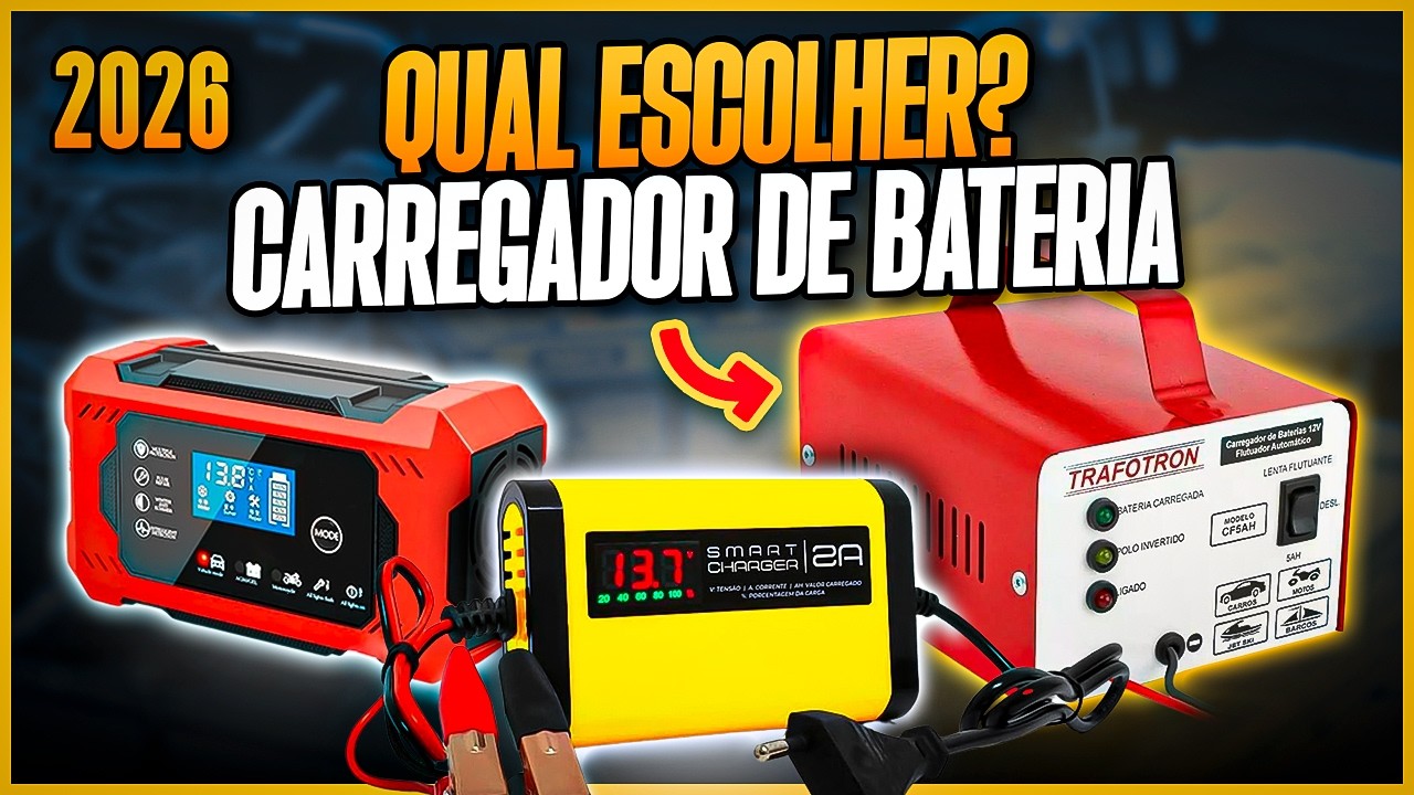 Qual CARREGADOR DE BATERIA Comprar em 2025? 3 Modelos mais Vendidos - Carregador 12v Automotivo