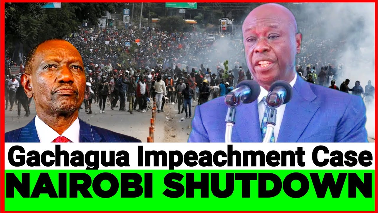 Happening Now! Current Situation in Nairobi as Gachagua Arrives in Court over His Impeachment Case