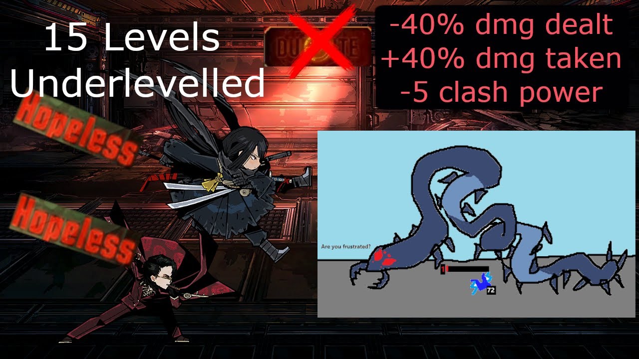 Underlevelled Limbus: Canto 9 Shock Centipede (Level 45, Stage 9-25)