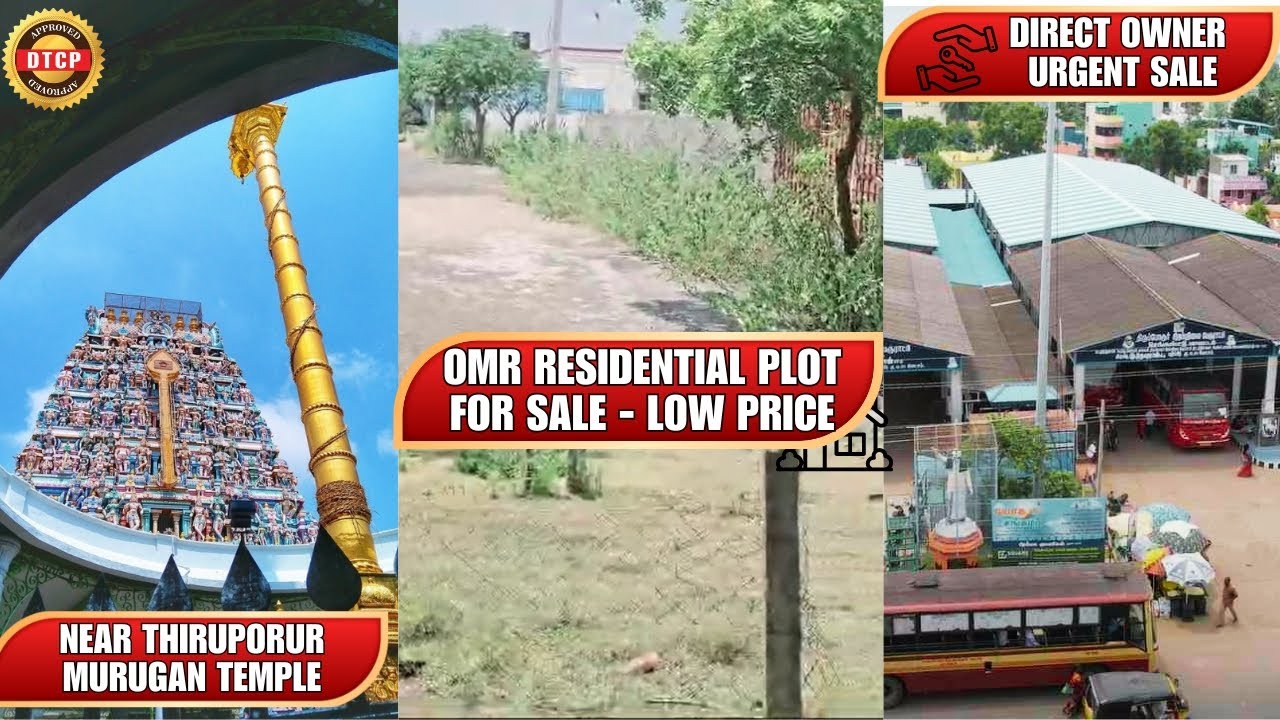 OMR Thiruporur Land For Sale -Low Price |Near Wonderla & Thiruporur Muragan Temple| 