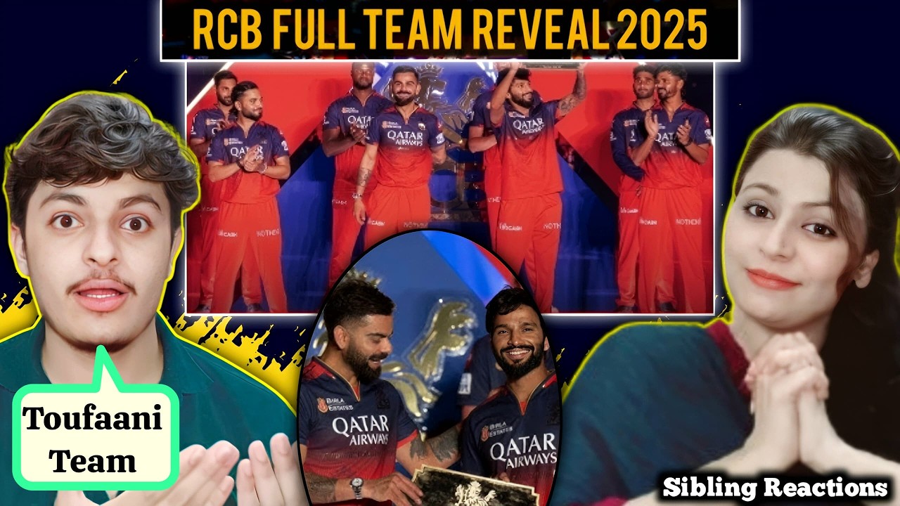 Full Squad Unveil at RCB Unbox 2025 | Rajat’s First Speech as Captain at Bengaluru | IPL 2025 |React