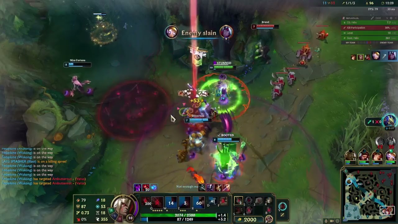 Swain Game 354 (Win vs Yone)
