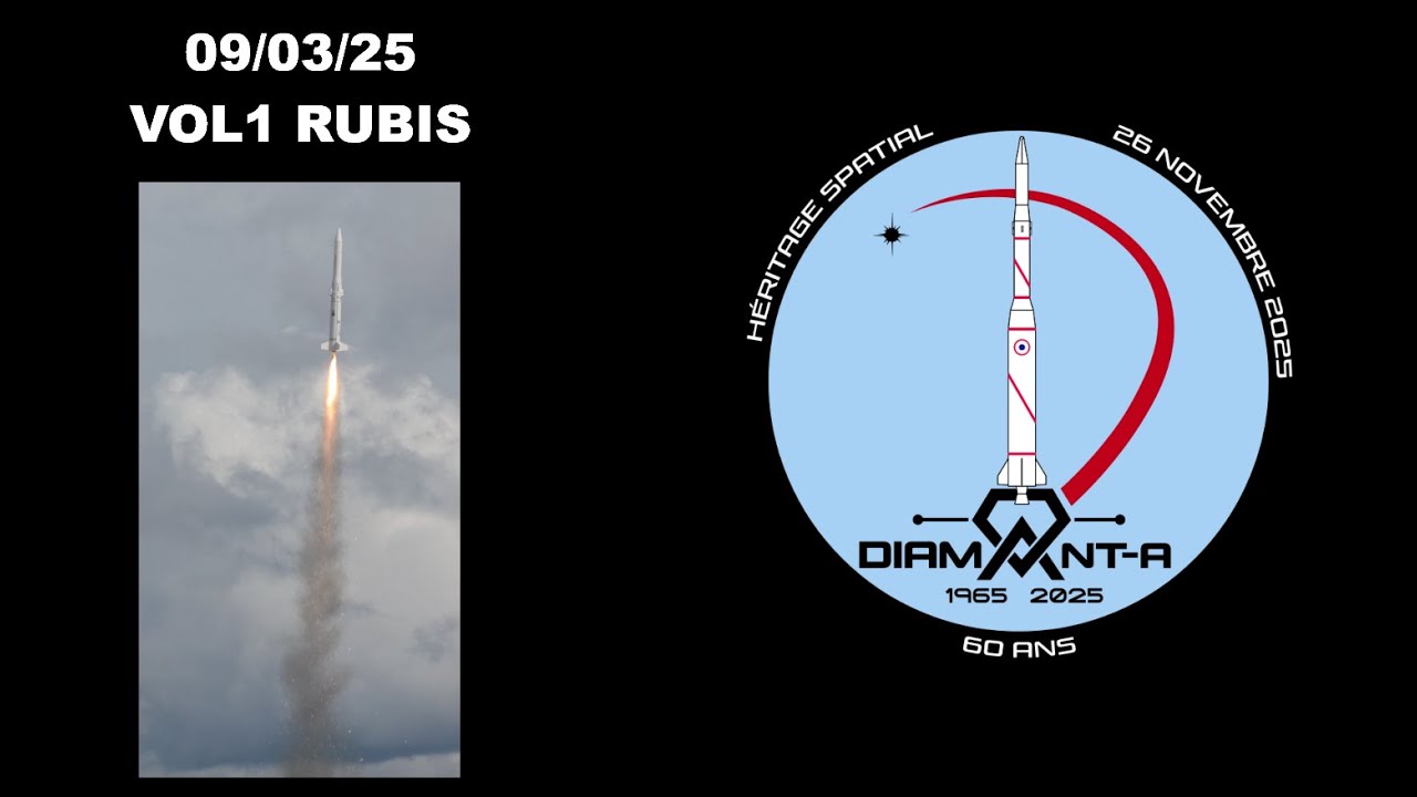 1er Vol de Rubis (Projet DIAMANT-A : Héritage Spatial)