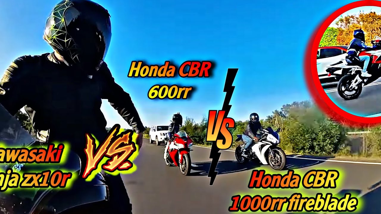 CBR 600 rr دارت حقها بينKawasaki Ninja zx10r و CBR 1000rr Fireblade