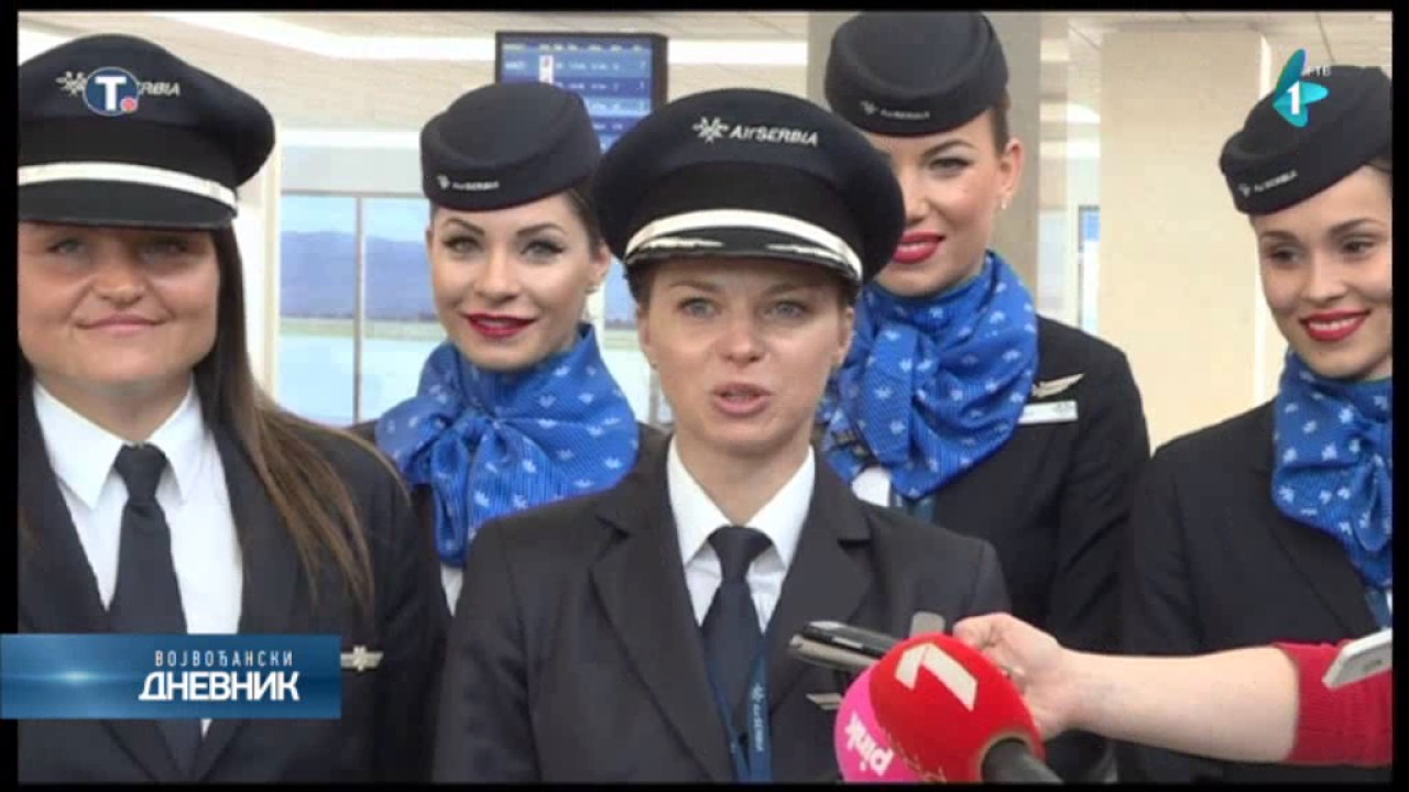 Prvi put kompletno ženska posada u avionu Er Srbije