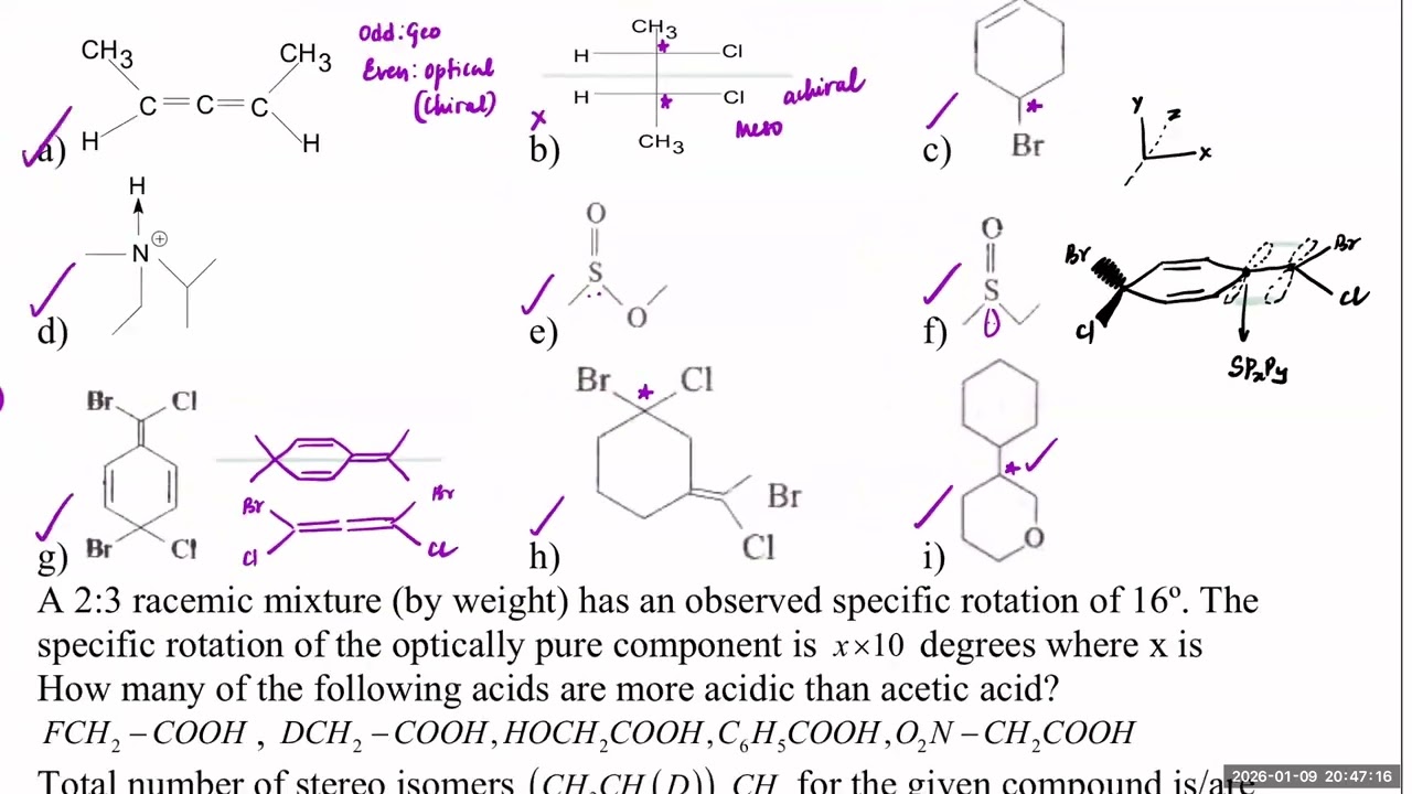 Stereo-Isomerism Problem Solving