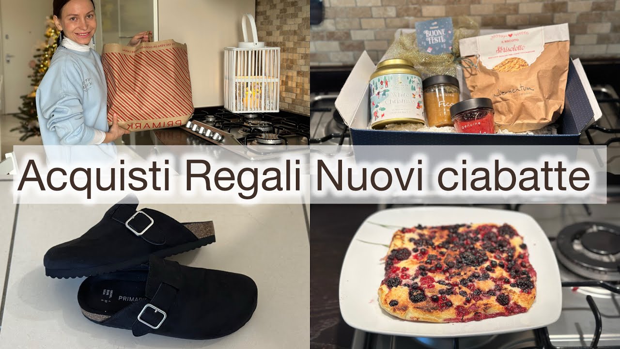 Acquisti, Regali 🎄 Nuovi ciabatte PRIMARK | Pranzo delizioso 