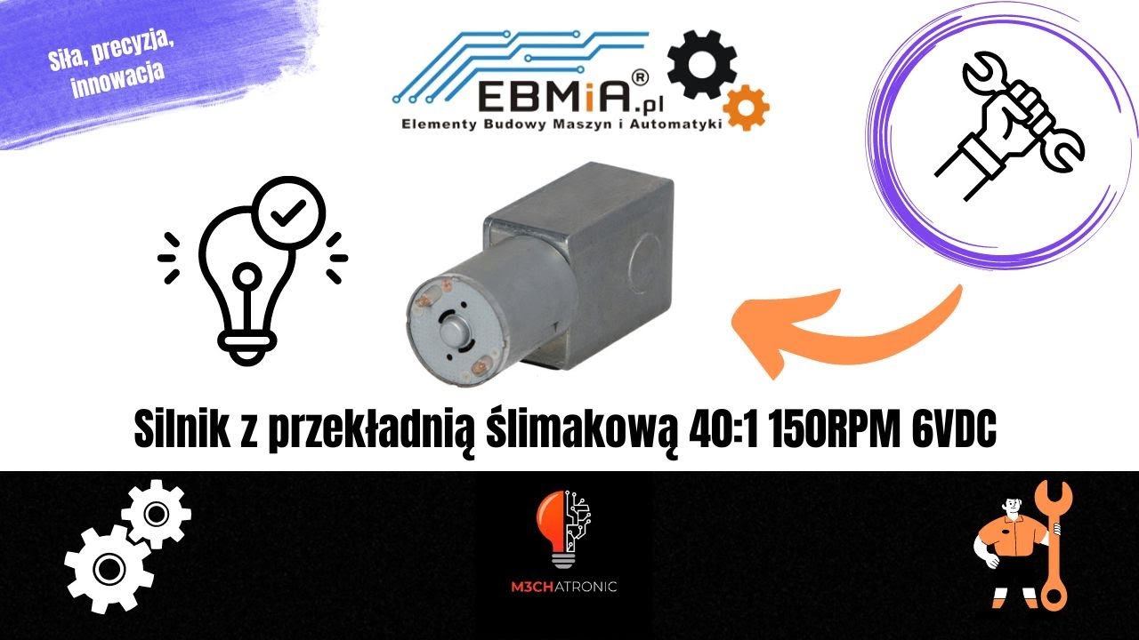 Silnik z Przekładnią Ślimakową 401 150RPM 6VDC