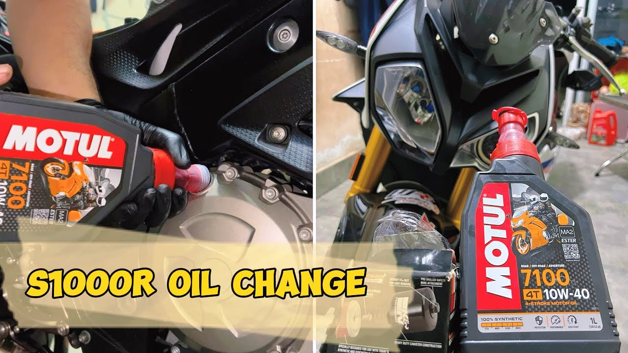 BMW S1000R Oil and Filter change