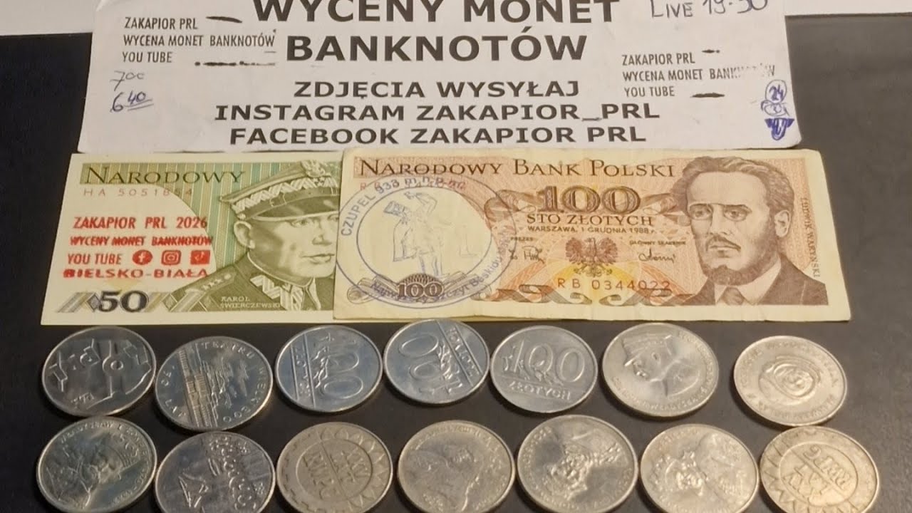 Wyceny monet banknotów, niesamowite trafy.