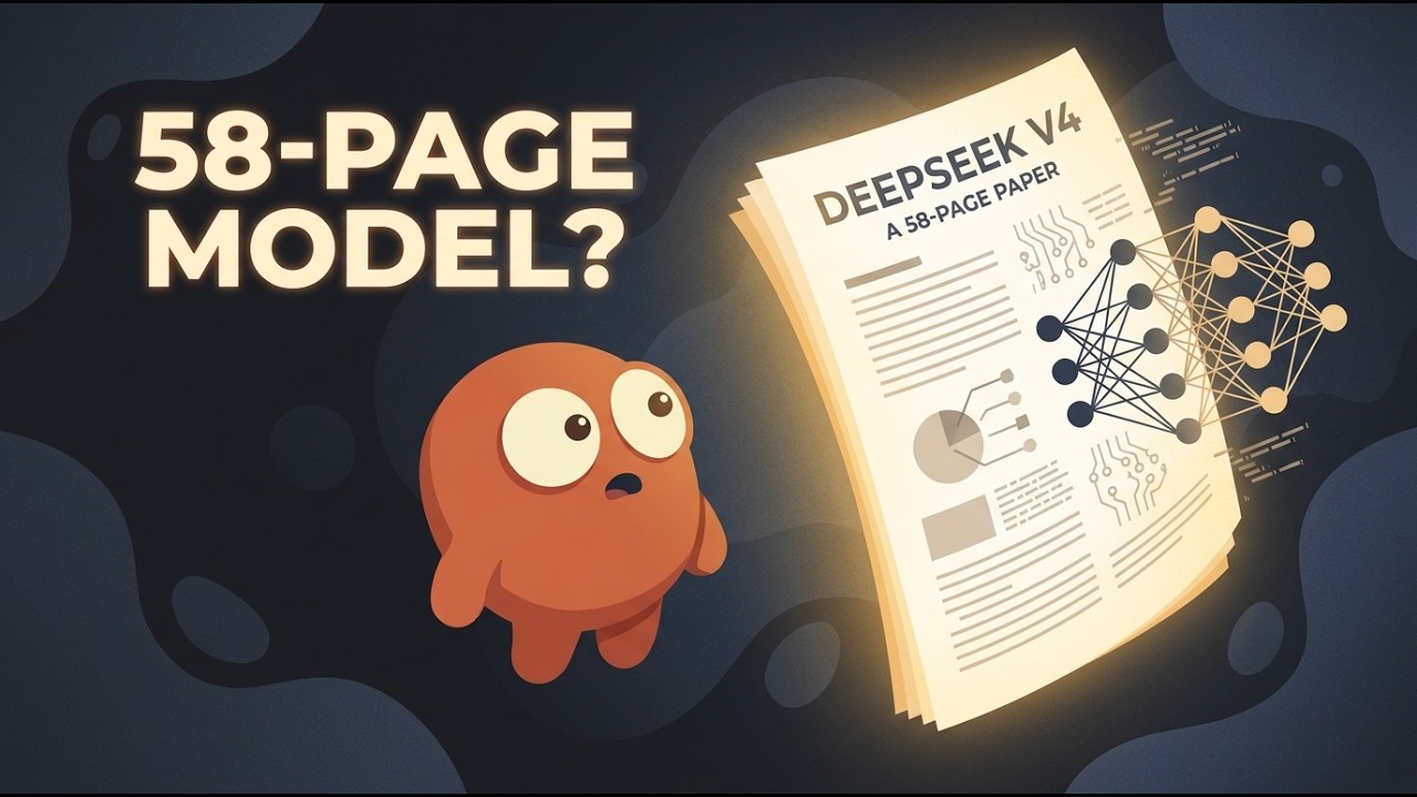 DeepSeek V4 &mdash; это документ на 58 страниц с приложенной моделью.