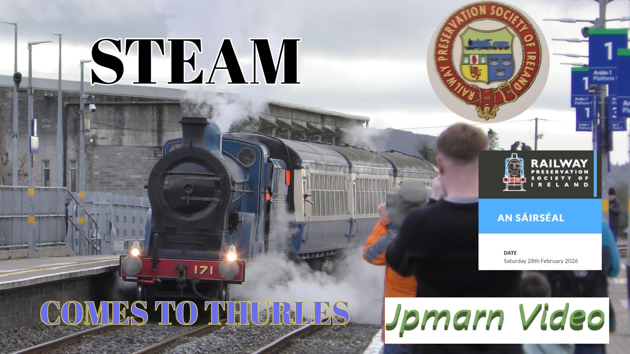 RPSI Steam comes to Thurles,  Ireland Railtour Series 2026 E.1