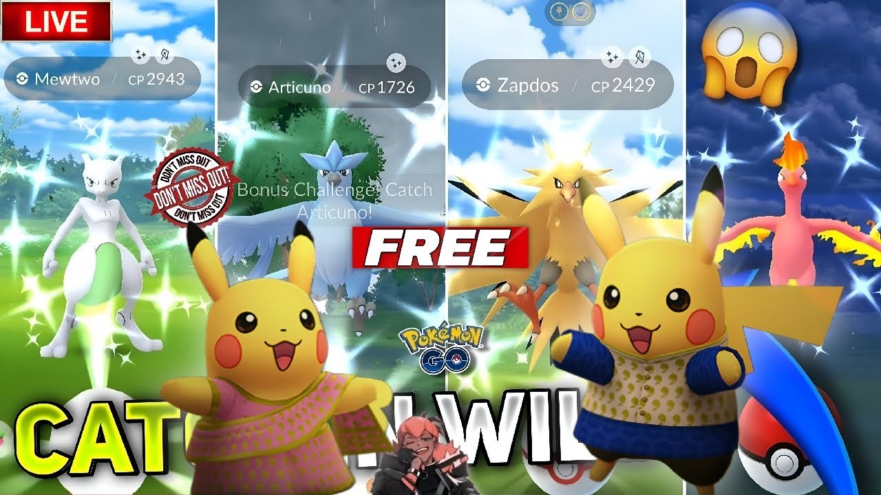 🔴 Hosting Raids Shiny ✨ Pikachu ✨ ✨  Kanto Birds ✨ &  Latias ✨ Shiny  Raid Invites 🔴 #pokemongo