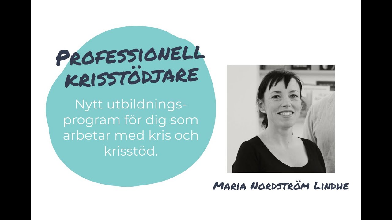 Professionell krisstödjare – certifieringsutbildning