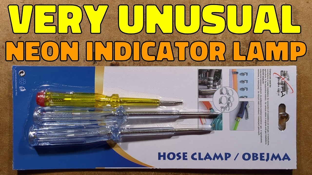 Mispackaged testers with very odd neon bulb