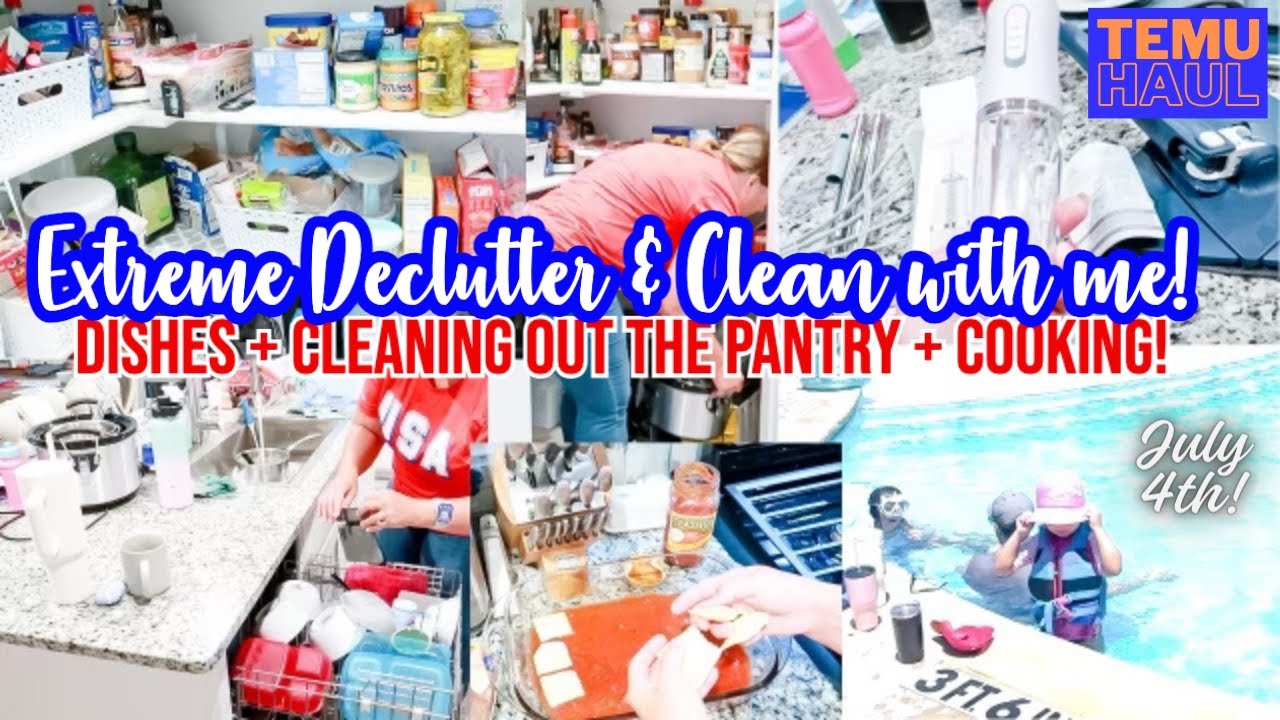 EXTREME Declutter & Clean With Me | CLEANING MOTIVATION 2024 |