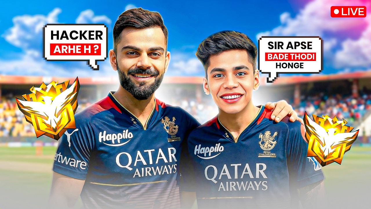🔴[Live] MI vs RCB Virat Kohli Century??😁🔥Serious Top 1 Grandmaster in India💀- Free Fire Live !!