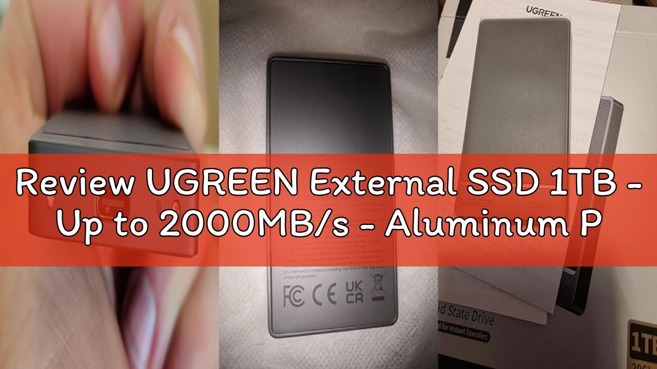 Review UGREEN External SSD 1TB - Up to 2000MB/s - Aluminum Portable Solid State Drive Support USB 3.