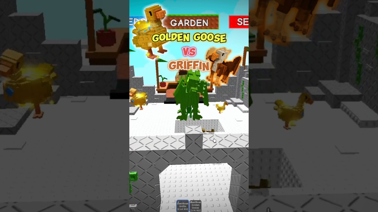 Golden goose vs Griffin🔥💥#roblox #growagarden