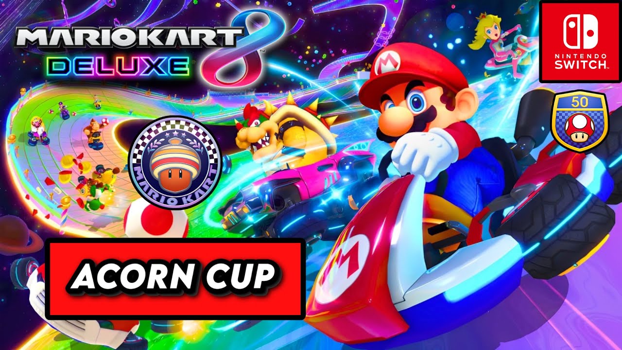 Mario Kart 8 Deluxe - Кубок желудя (50 куб. см) Полное прохождение | Nintendo Switch Gameplay