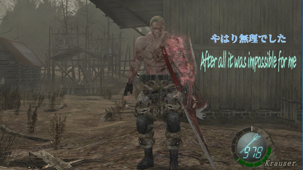 [Resident Evil 4 mod] Mutated Krauser - Give up for the second time