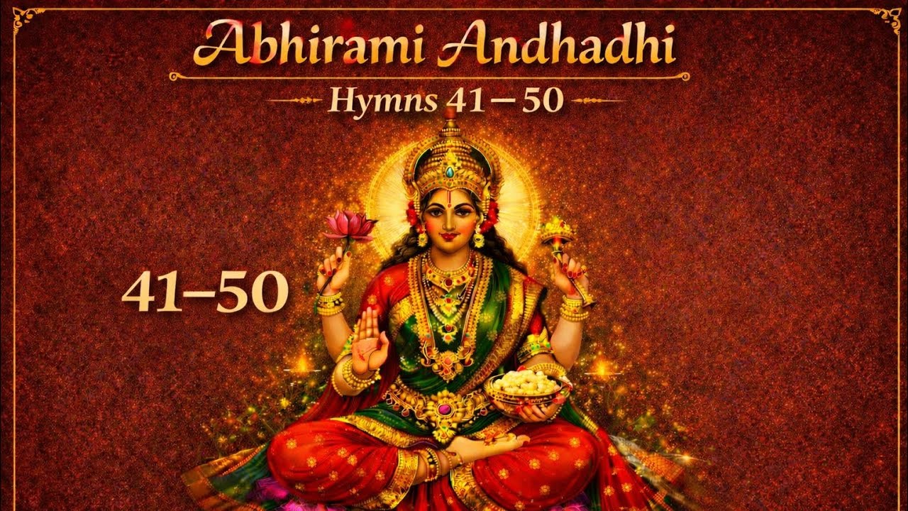 Abirami Andhadhi/ Hymns 41 to 50 #yt #abhiramiandhadhi #kindleaura #slokas #daily 