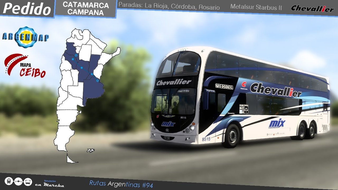 PEDIDO!! CATAMARCA - CAMPANA | Mapas Argenmap & Ceibo | ETS 2 BUS MOD CHEVALLIER