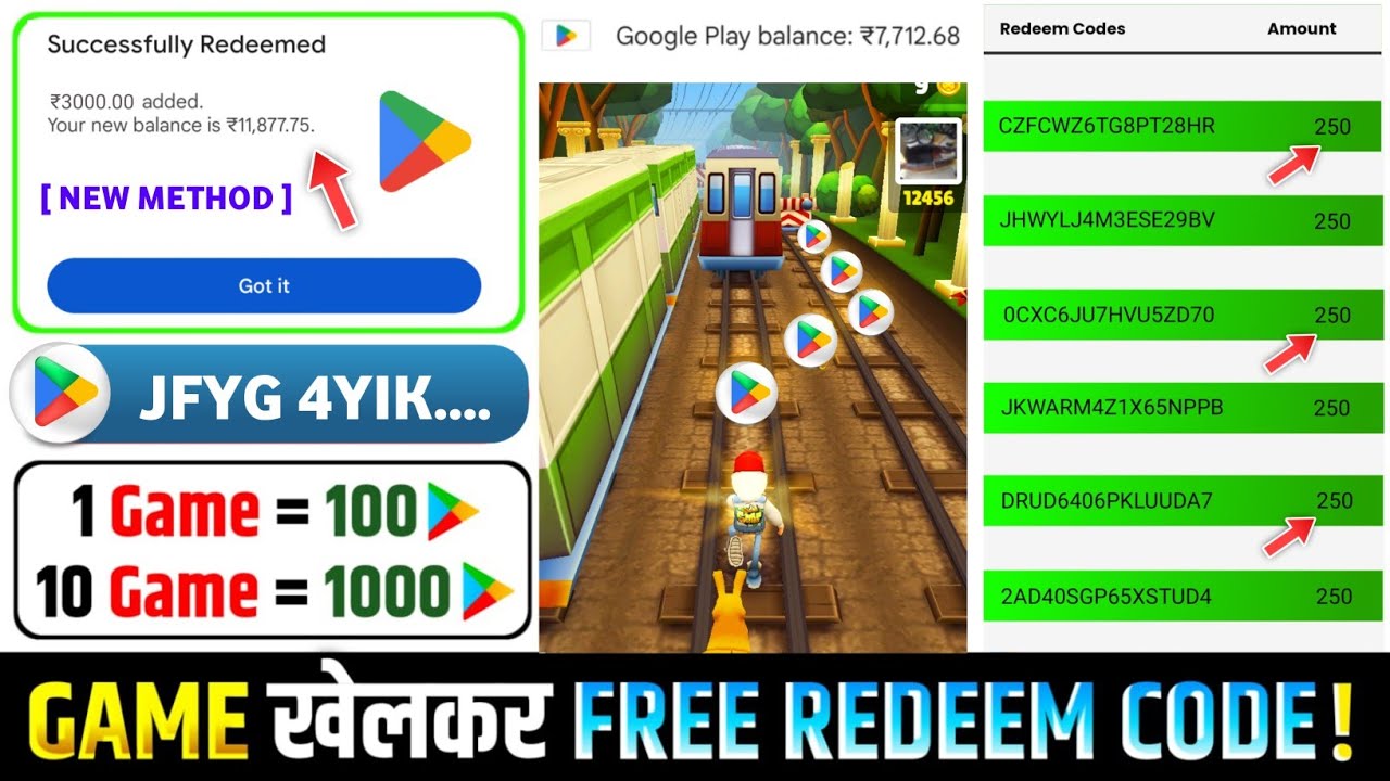 100 FREE REDEEM CODES | HOW TO GET FREE REDEEM CODE | FREE GOOGLE PLAY REDEEM CODES